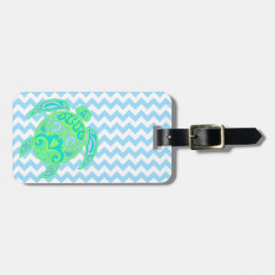 Colourful Tortoise Custom Luggage Tag