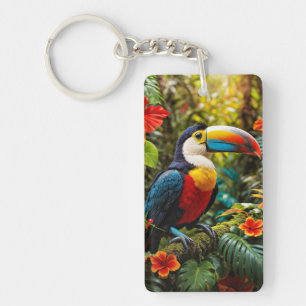 Colourful Toucan Bird Key Ring