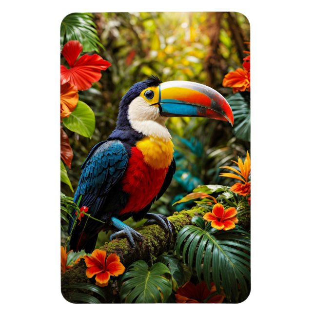 Colourful Toucan Bird Magnet (Vertical)