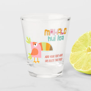 Colourful Toucan Bird Mahalo Shot Glass