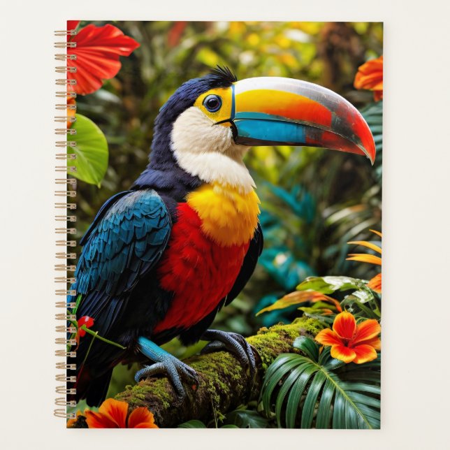 Colourful Toucan Bird Planner (Front)