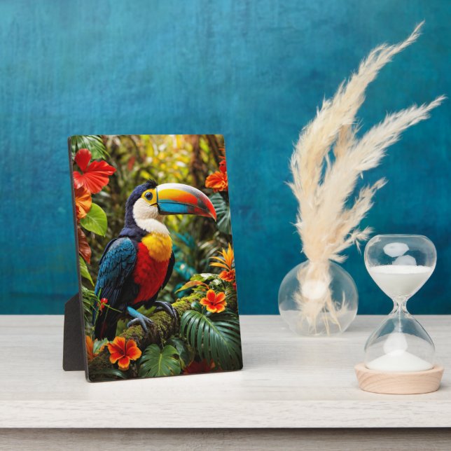 Colourful Toucan Bird Plaque (Side)