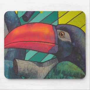 Colourful Toucan Graffiti Mouse Pad