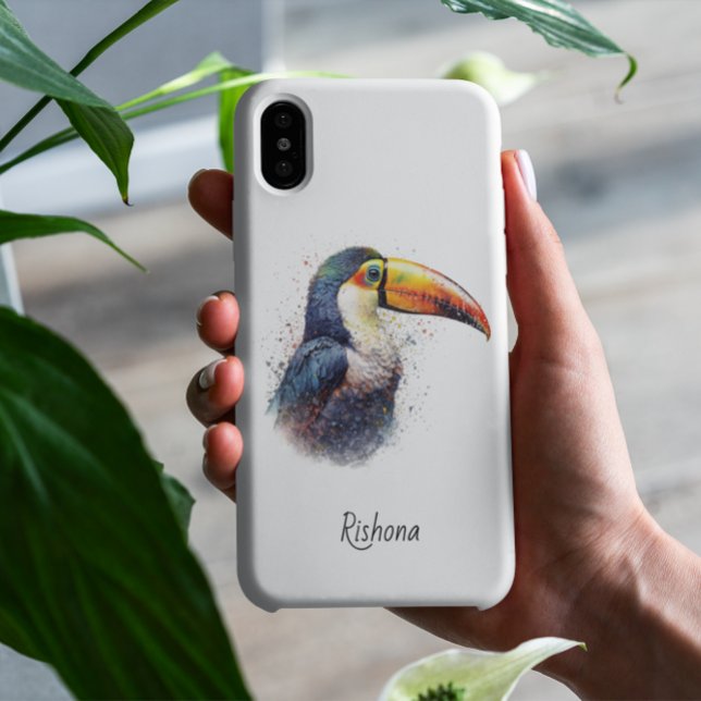 Colourful Toucan in Pointillism Style Case-Mate iPhone Case (Creator Uploaded)