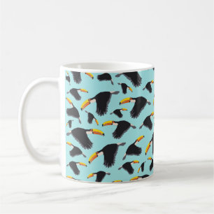 Colourful Toucan Tropical Bird Pattern Coffee Mug
