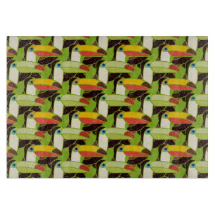 Colourful Toucans Cutting Board