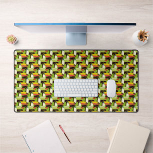 Colourful Toucans Desk Mat