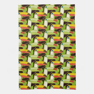 Colourful Toucans Tea Towel