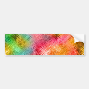 Colourful Tourmaline Glassy Texture Bumper Sticker