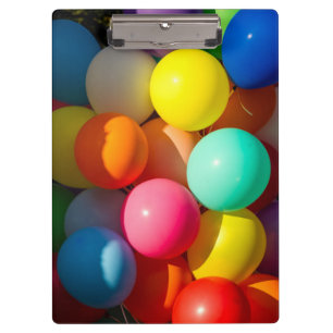 Colourful Toy Balloons Clipboard
