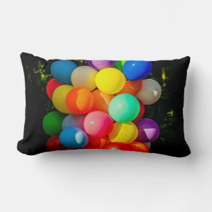 Colourful Toy Balloons Lumbar Cushion