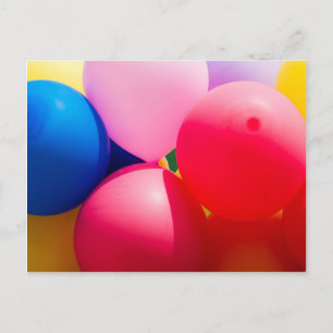 Colourful Toy Balloons Postcard