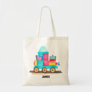 Colourful Toy Train for Kids Tote Bag