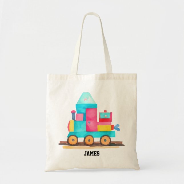 Colourful Toy Train for Kids Tote Bag (Front)