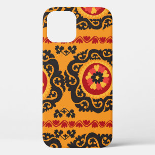 Colourful traditional asian carpet embroidery moti iPhone 12 case
