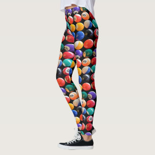 Colourful  Traditional Eightball', Ladies Leggings