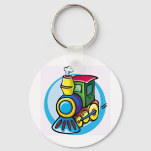 Colourful Train Key Ring