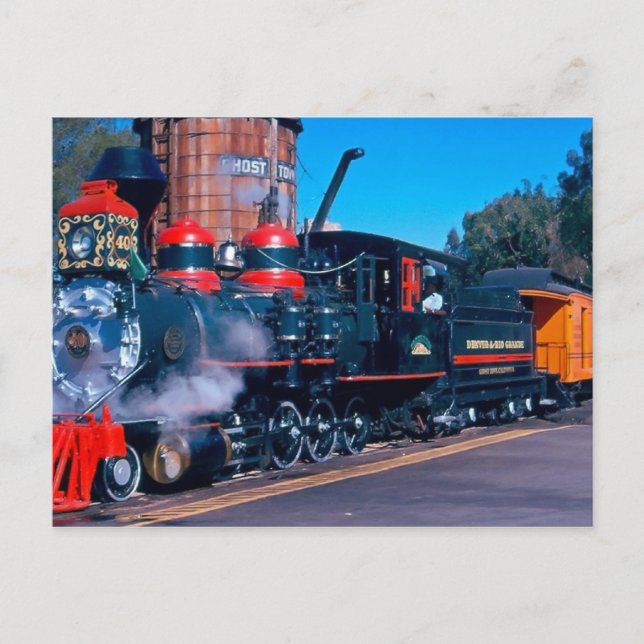 Colourful Train postcard (Front)