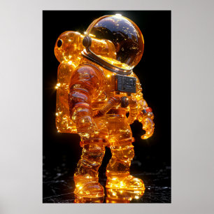 Colourful Translucent Gummy Textured Abstract Post Poster