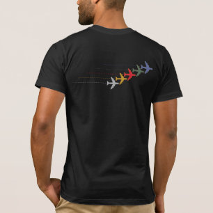 colourful travel aeroplanes T-Shirt