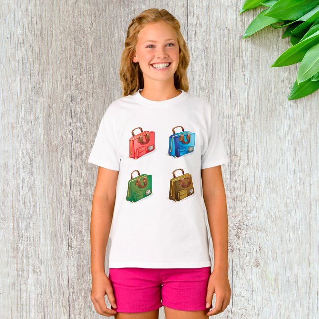 Colourful Travel Briefcase Collection T-Shirt (Creator Uploaded)