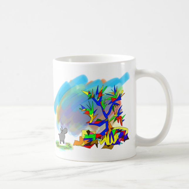 colourful tree coffee mug (Right)