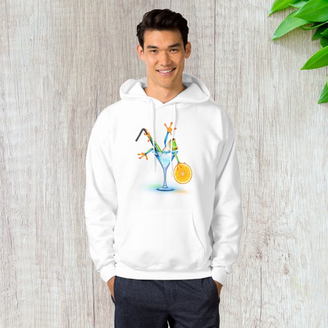 Colourful Tree Frog Cocktail Glass Hoodie (Creator Uploaded)