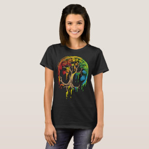 Colourful Tree Life is really good Tree Art Shirt