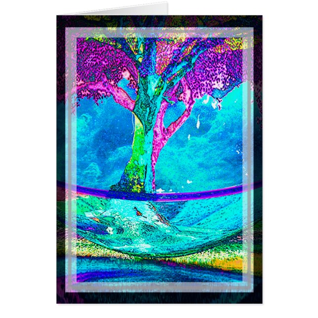 Colourful Tree of Life Artwork by Amelia Carrie in (Front)