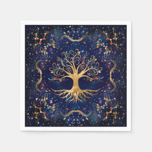 Colourful Tree of Life - Yggdrasil Napkin
