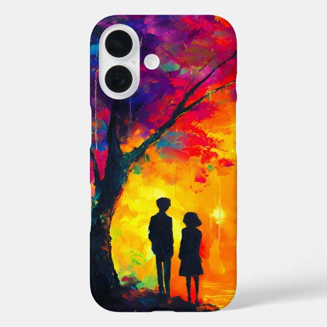 Colourful Tree of Love Case-Mate iPhone Case (Back)