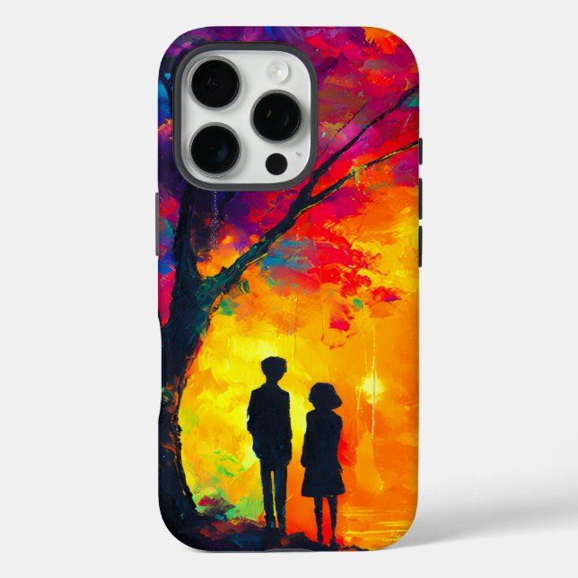 Colourful Tree of Love Case-Mate iPhone Case (Back)