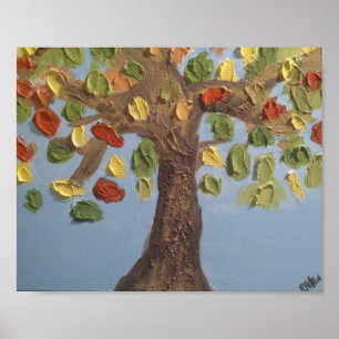 Colourful tree Poster