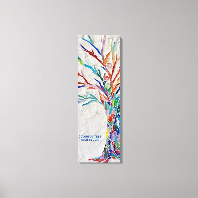 Colourful Tree Yoga Studio Canvas Print (Front)