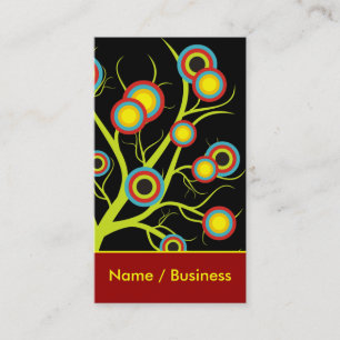 Colourful Trees Business Cards. Card