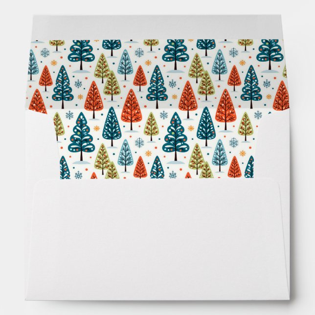 Colourful Trees Envelope (Back (Bottom))