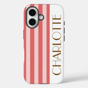 Colourful Trendy Modern Bright Colour Sylish Strip iPhone 16 Case