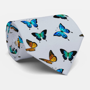 Colourful Trendy Monarch Butterfly Pattern Tie