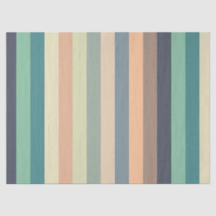 Colourful Trendy Stripes Birthday Tissue Paper