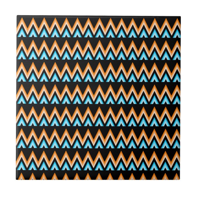Colourful Triangle Ceramic Tile (Front)
