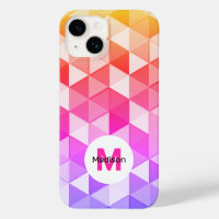 Colourful triangle geometry pattern Monogram