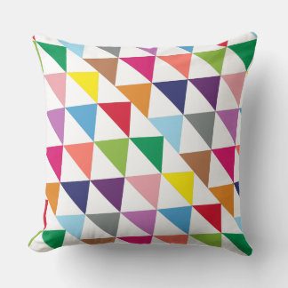 Colourful Triangle with white Pillow