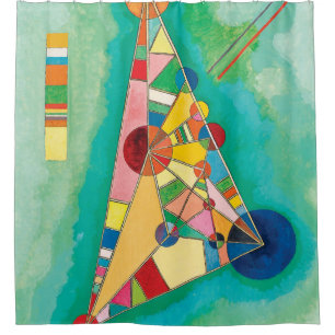 Colourful Triangles by Wassily Kandinsky Shower Curtain