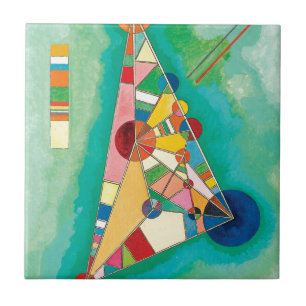 Colourful Triangles by Wassily Kandinsky Tile