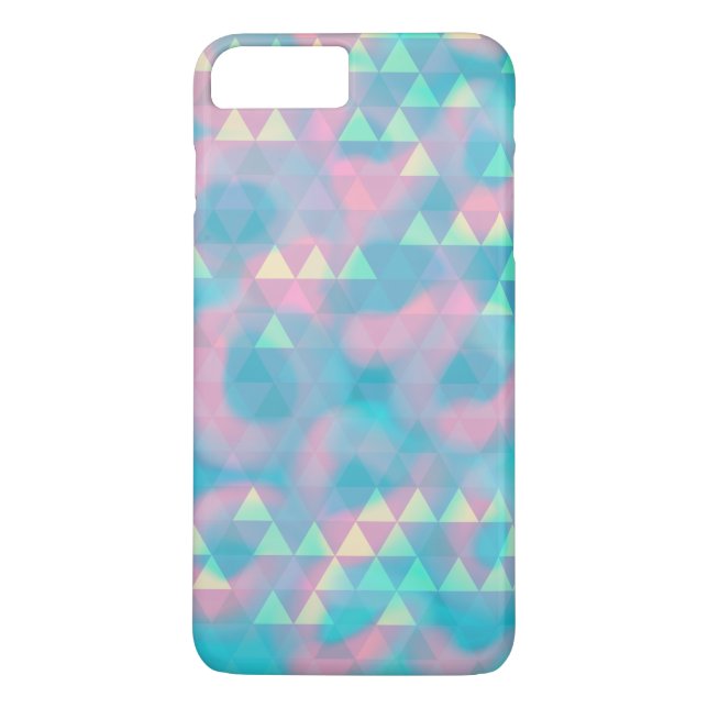 Colourful Triangles Cloudy Blue Case-Mate iPhone C Case-Mate iPhone Case (Back)
