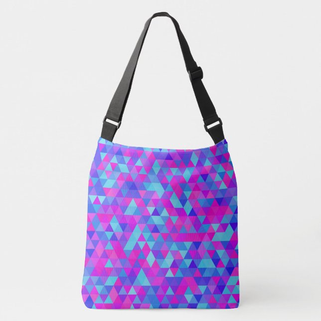 Colourful Triangles Crossbody Bag (Front)