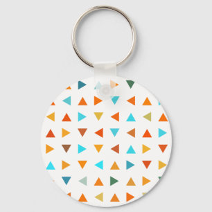 Colourful Triangles Key Ring