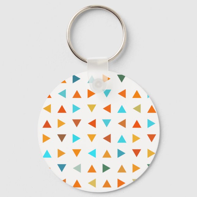 Colourful Triangles Key Ring (Front)