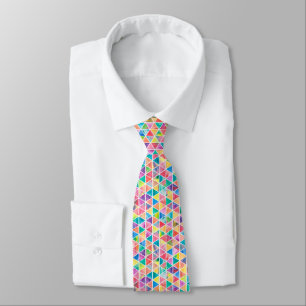 Colourful Triangles Modern Artistic Tie