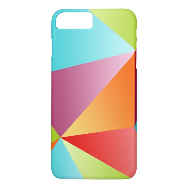 Colourful Triangles Mosaic iPhone 7 Plus Case (Back)